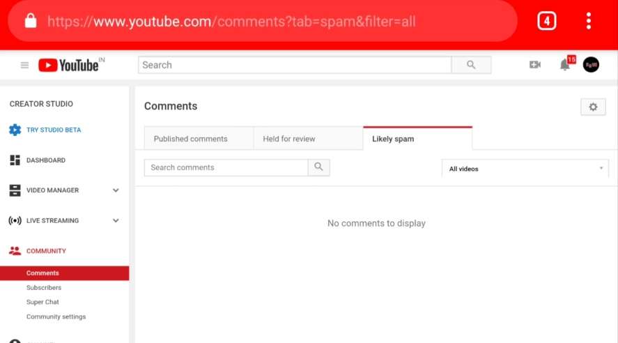 YouTube-spam-comments-delete-kaise-karen