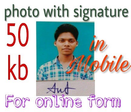 Signature with photo passport online form banaye 1