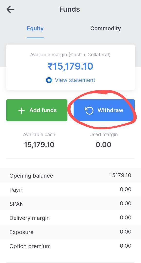 Zerodha-fund-withdrawal-request