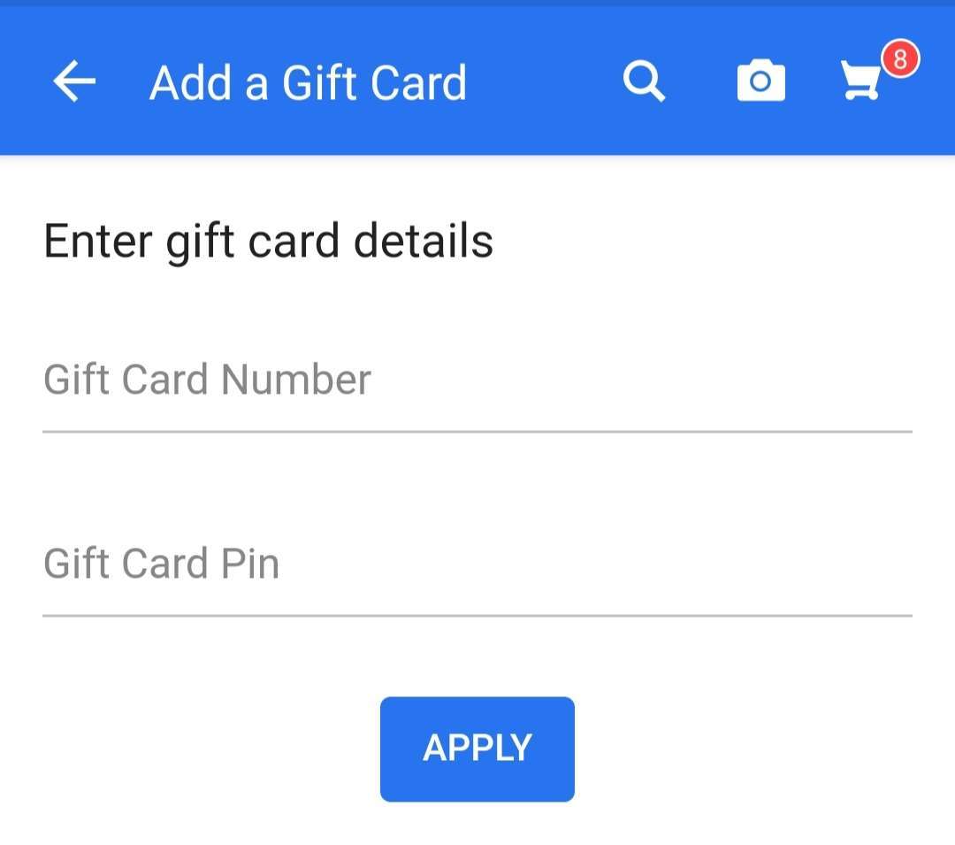 Flipkart gift card number and Pin