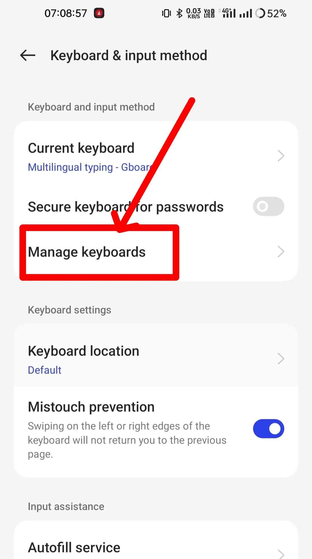 Manage Gboard Keyboard 