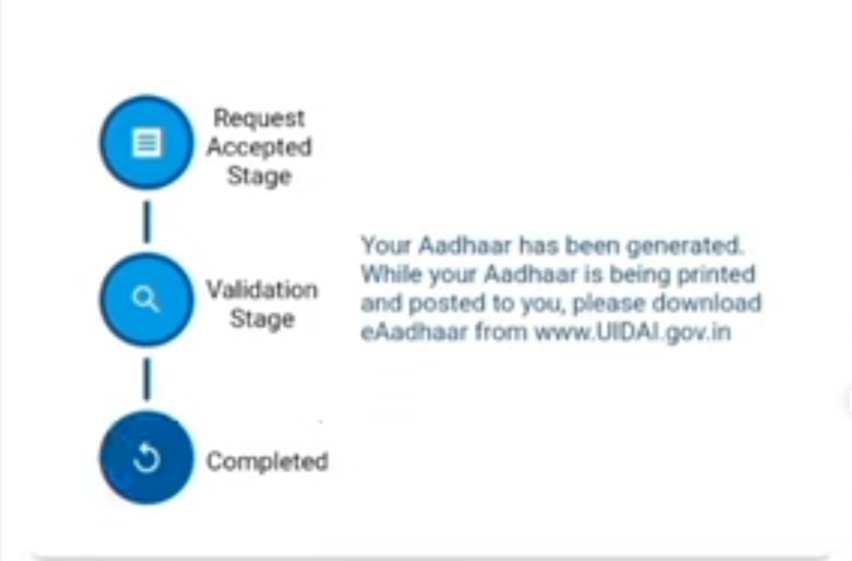 aadhaar successful update